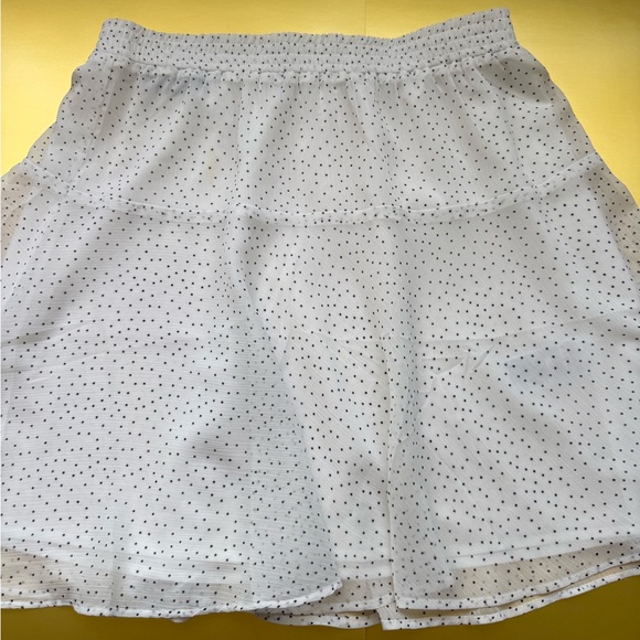 Banana Republic White Polka Dots Flowy Mini A-Line Summer Chic size Small - Picture 10 of 13